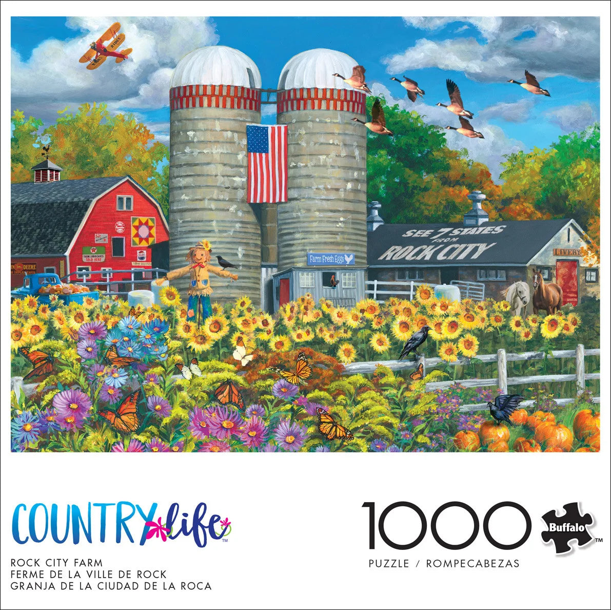 Rock City Farm, 1000 Piece Puzzle, Country Life