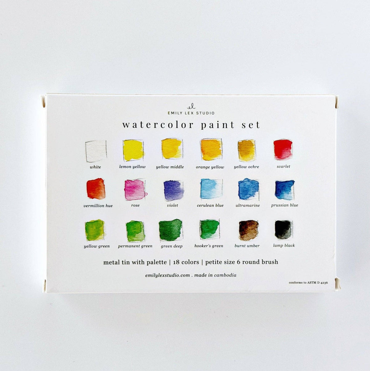 Watercolor Paint Set - Emily Lex Studio