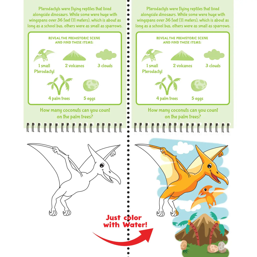 Color With Water - Dinosaurs