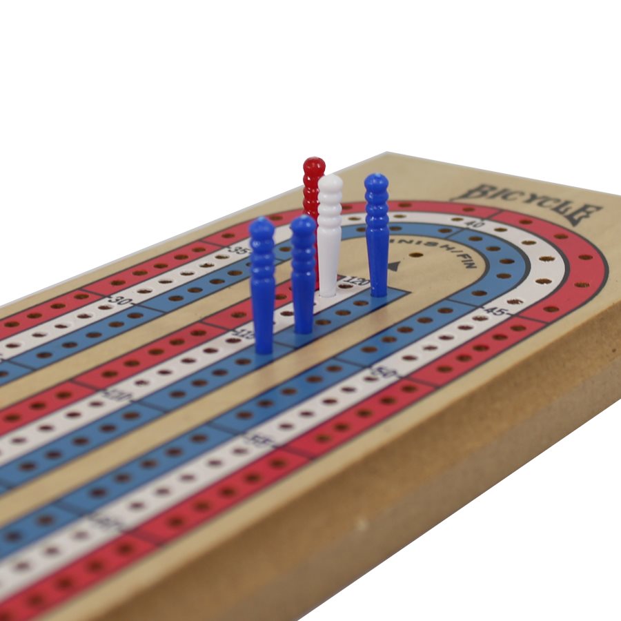 3-Track Cribbage Board