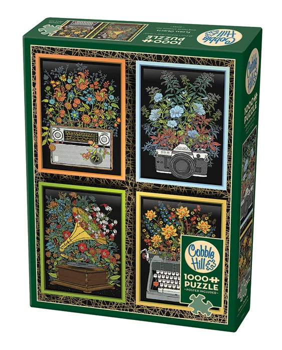 Floral Objects, 1000 Piece Puzzle, Cobble Hill