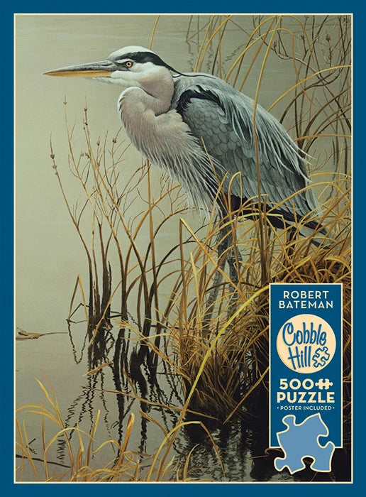 Great Blue Heron By Robert Bateman, 500 Piece Puzzle, Cobble Hill
