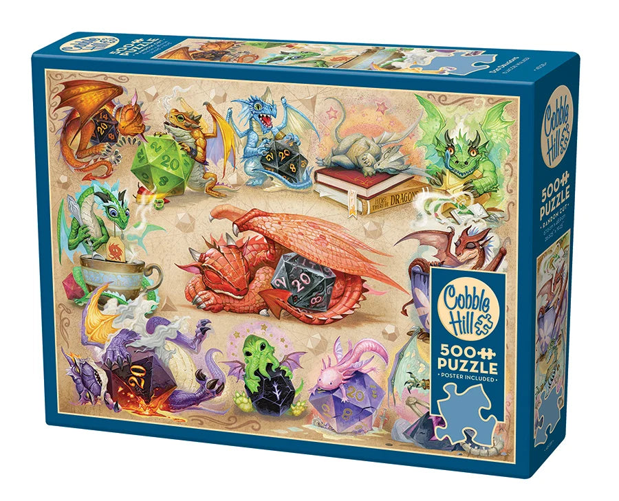 D20 Dragons - 500 pieces - Cobble Hill Puzzle