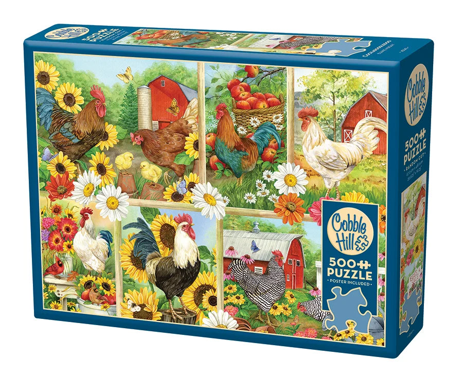 Cockadoodledoo - 500 pieces - Cobble Hill Puzzle