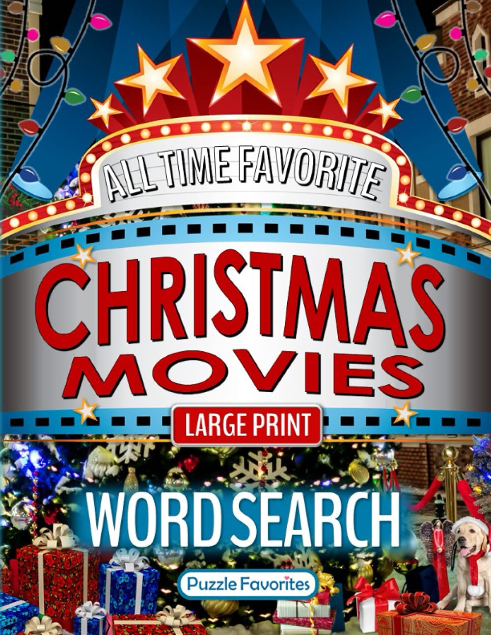 All Time Favorite Christmas Movies Word Search Large Print: Holiday Puzzle Book Featuring Top Hollywood Films Blockbusters and Classics - Michelle Brubaker