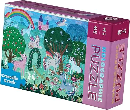 Sparkling Unicorn Puzzle, 60 Pieces, Crocodile Creek