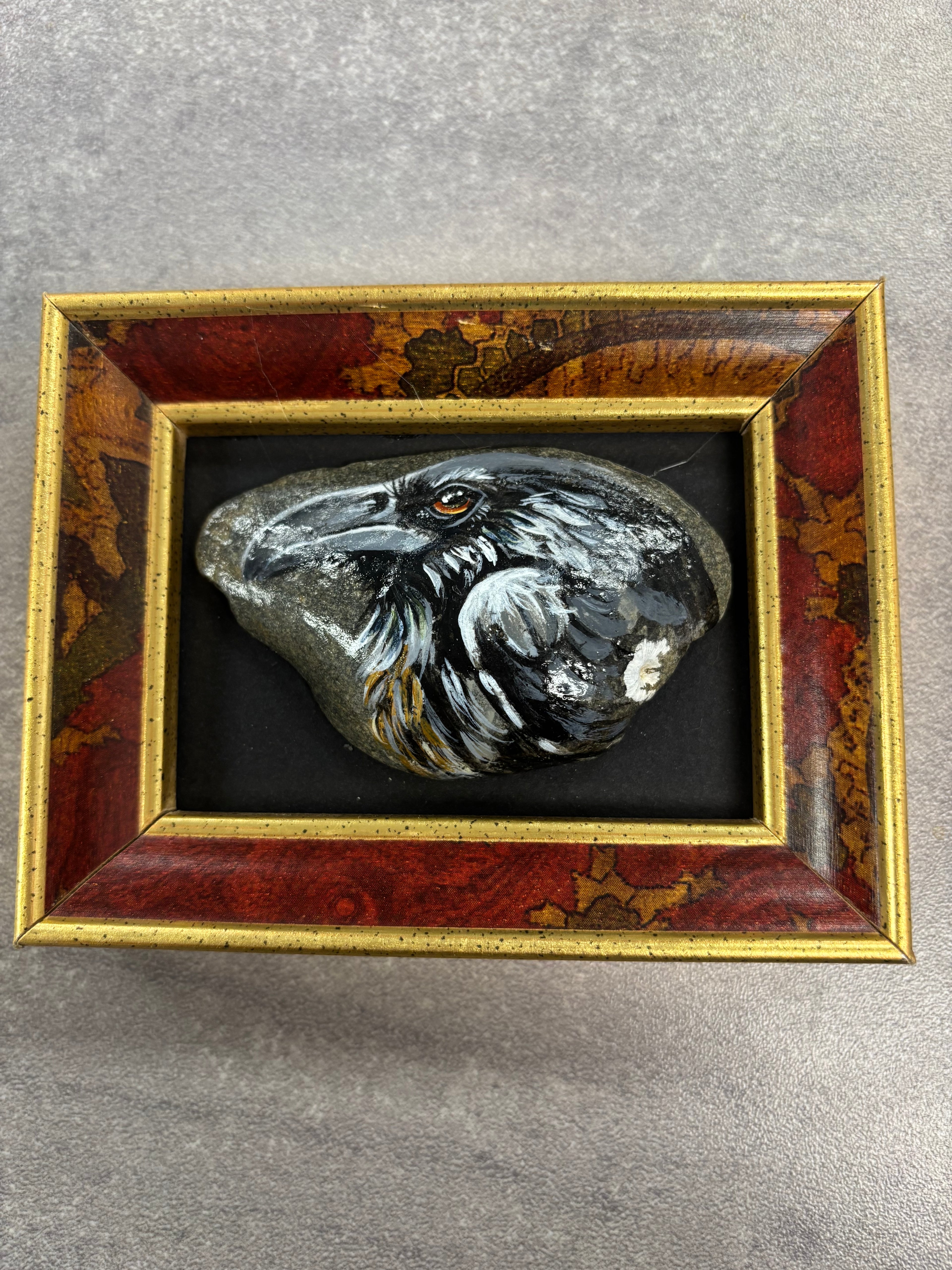 Crow Rock Painting - Jenni Howse Art