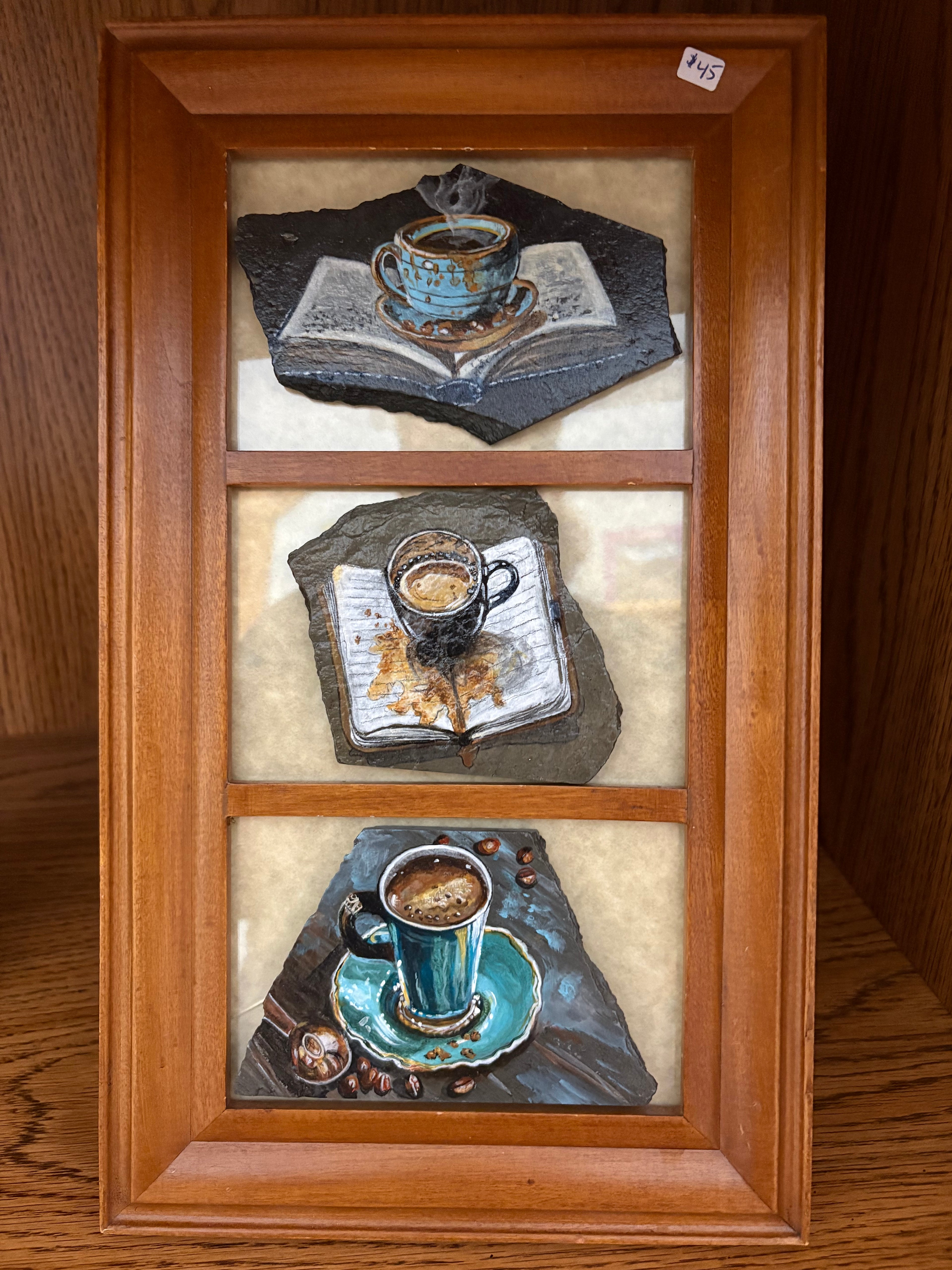 Coffee & Books - Jenni Howse Rock Art