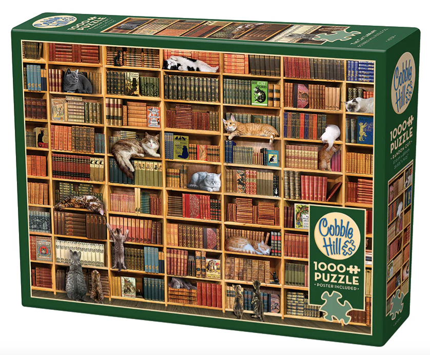 The Cat Library - 1000 pieces - Cobble Hill Puzzle