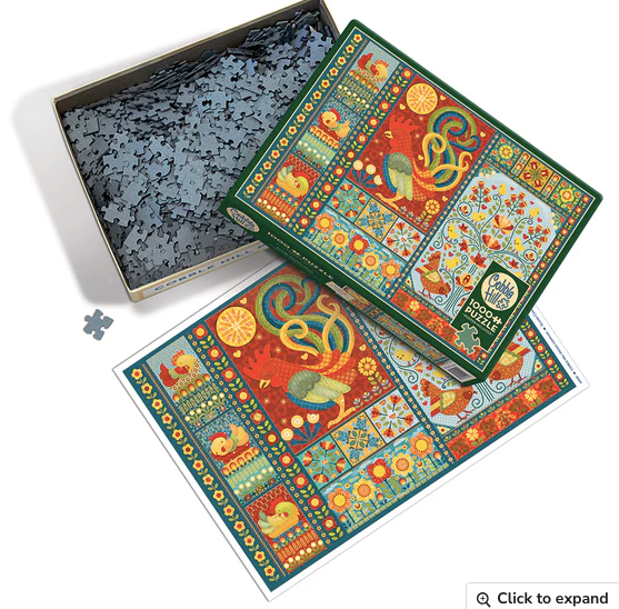 Scandi Chicken Quilt - 1000 pieces - Cobble Hill Puzzle