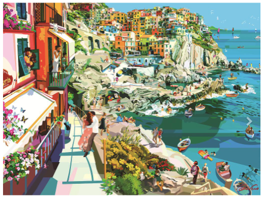 Romance in Cinque Terre - 1500 pieces - Ravensburger