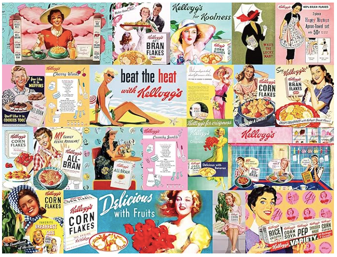 Vintage Kellogg's Puzzle: Through the Years - 1000 pieces