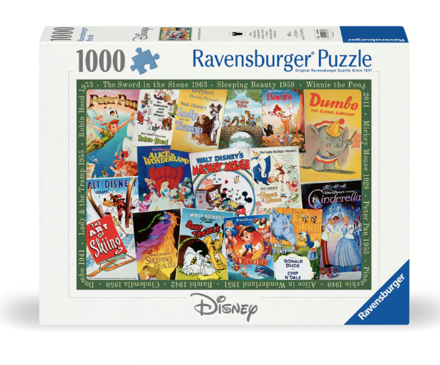 Disney Vintage Movie Poster- Ravensburger Puzzle - 1000 pieces
