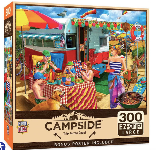 Campside: Trip to the Coast Puzzle - 300 Pieces
