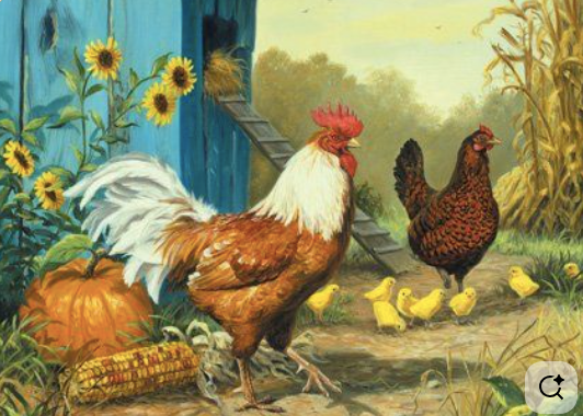 Country Chickens -1000 pieces - Cobble Hill Puzzle