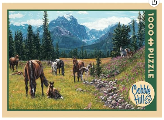 Horse Meadow - 1000 pieces - Cobble Hill Puzzle