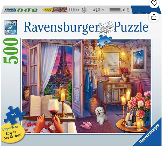 Cozy Bathroom - Ravensburger Puzzle - 500 Piece