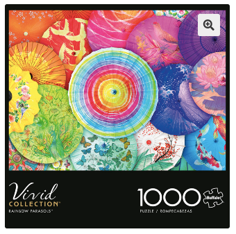 Rainbow Parasols - Buffalo Puzzle - 1000 Piece Puzzle