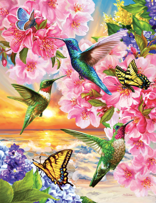 Hummingbirds - 500 Piece - Springbok Puzzle