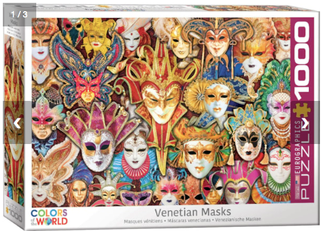 Venetian Masks - 1000 pieces - Eurographics