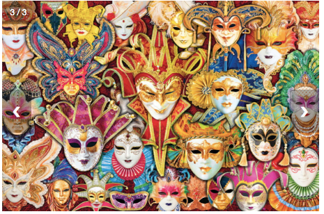Venetian Masks - 1000 pieces - Eurographics