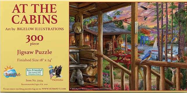 At The Cabins - 300 pieces - SunsOut Puzzle