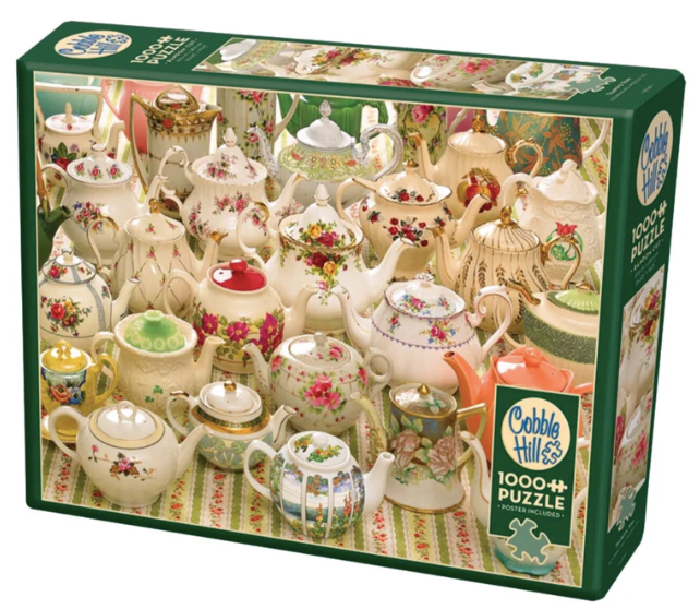 Teapots Too - 1000 pieces - Cobble Hill Puzzle