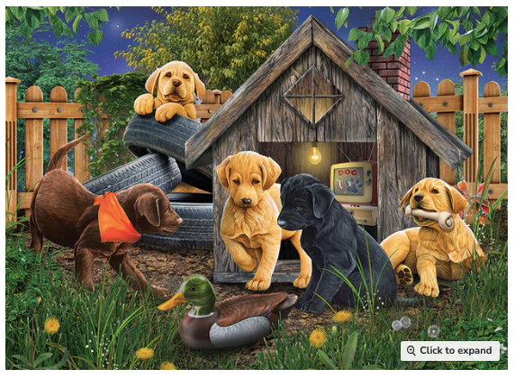 In The Doghouse - 1000 pieces - Cobble Hill Puzzle
