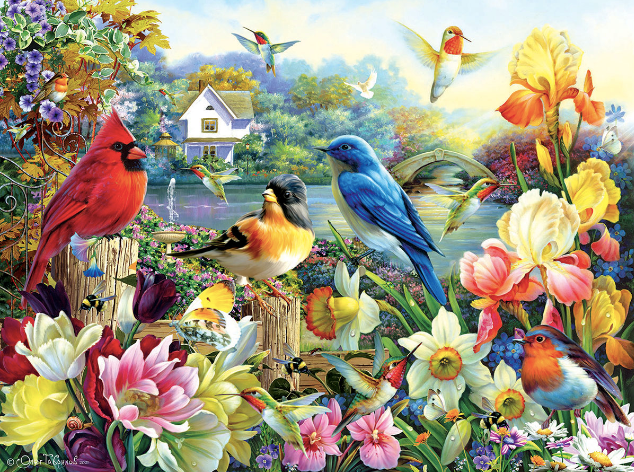 Golden Irises - 1000 pieces - SunsOut Puzzle