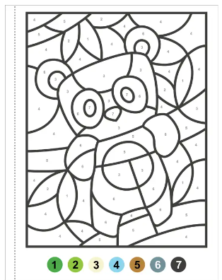My First Color-By-Number! Animals