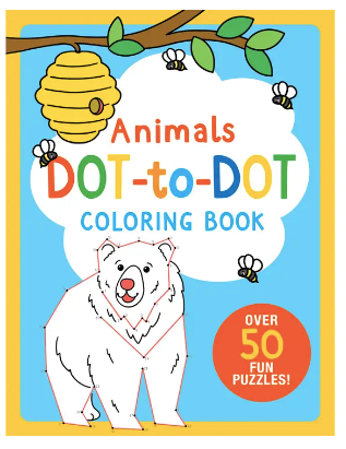 Animals Dot-To-Dot Coloring Book