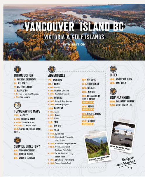 Vancouver Island BC Backroad Mapbook