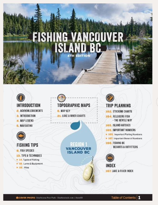Vancouver Island BC Fishing Charts Collection