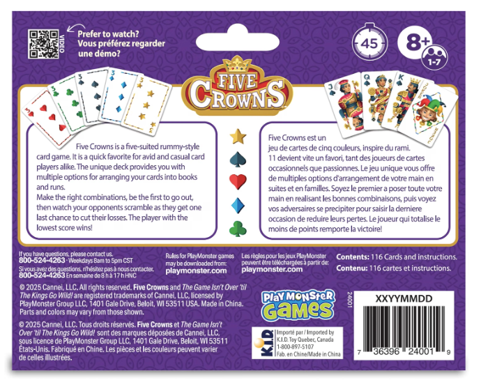 Five Crowns Card Game