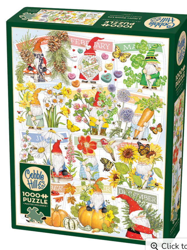A Happy Gnome Life - 1000 pieces - Cobble Hill Puzzle