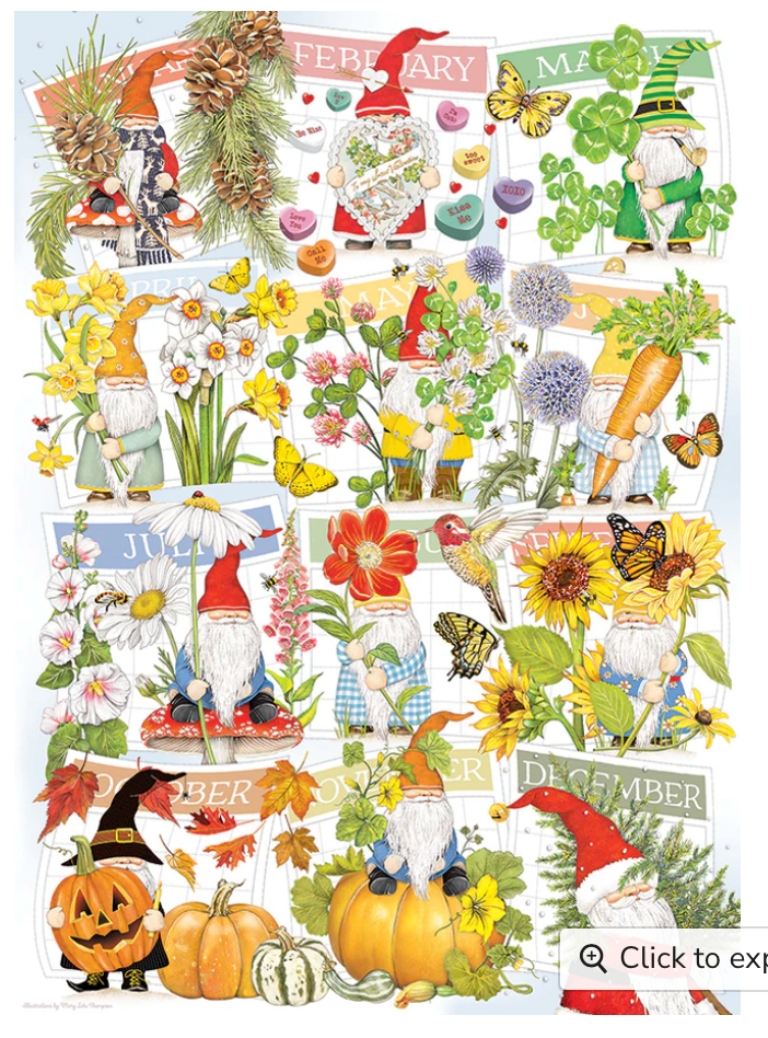 A Happy Gnome Life - 1000 pieces - Cobble Hill Puzzle