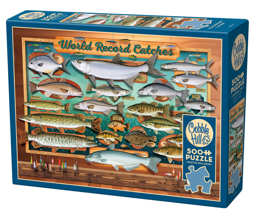 World Record Catches - 500 pieces - Cobble Hill Puzzle