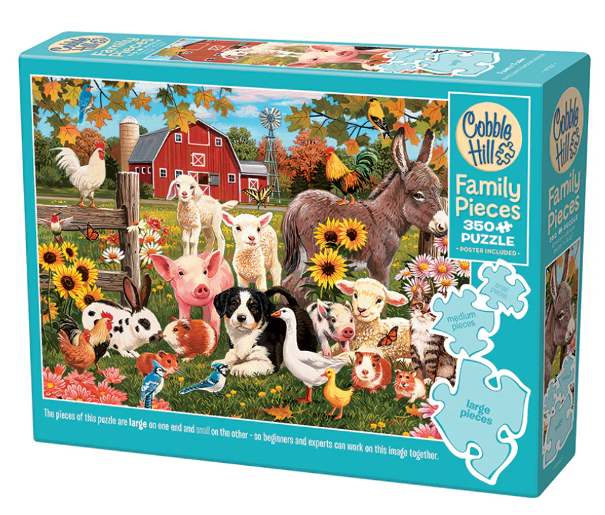 Family Farm (Family) 350 Pieces - Cobble Hill Puzzles