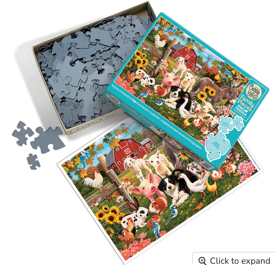 Family Farm (Family) 350 Pieces - Cobble Hill Puzzles