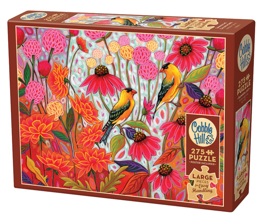 Springtime Goldfinches (Easy Handling) 275 pieces - Cobble Hill Puzzle