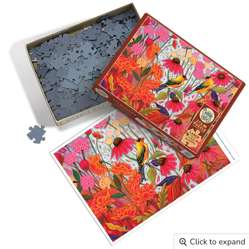 Springtime Goldfinches (Easy Handling) 275 pieces - Cobble Hill Puzzle