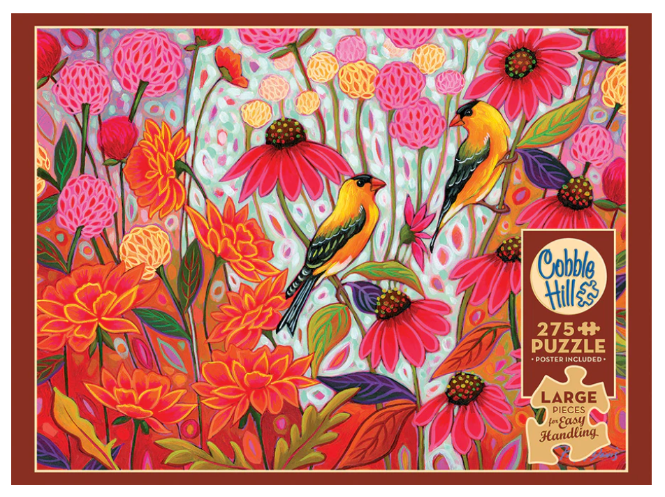 Springtime Goldfinches (Easy Handling) 275 pieces - Cobble Hill Puzzle