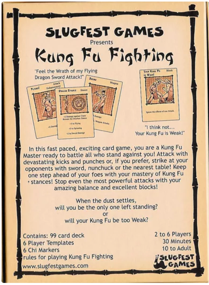 Kung Fu Fighting - Card Game