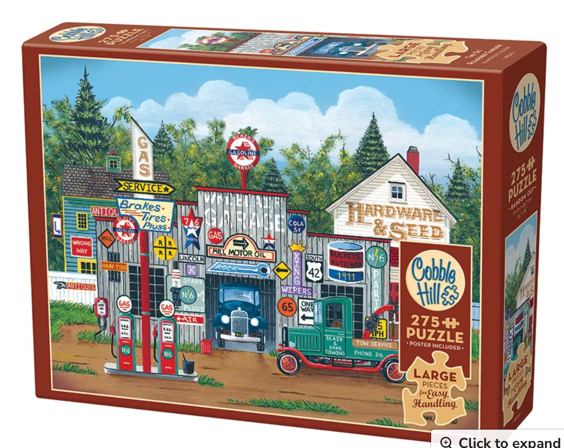 The Ol' Roadside Garage - Cobble Hill Puzzle - 275 large pieces