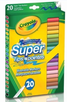 Crayola Super Tips - 20 pack of Washable Markers