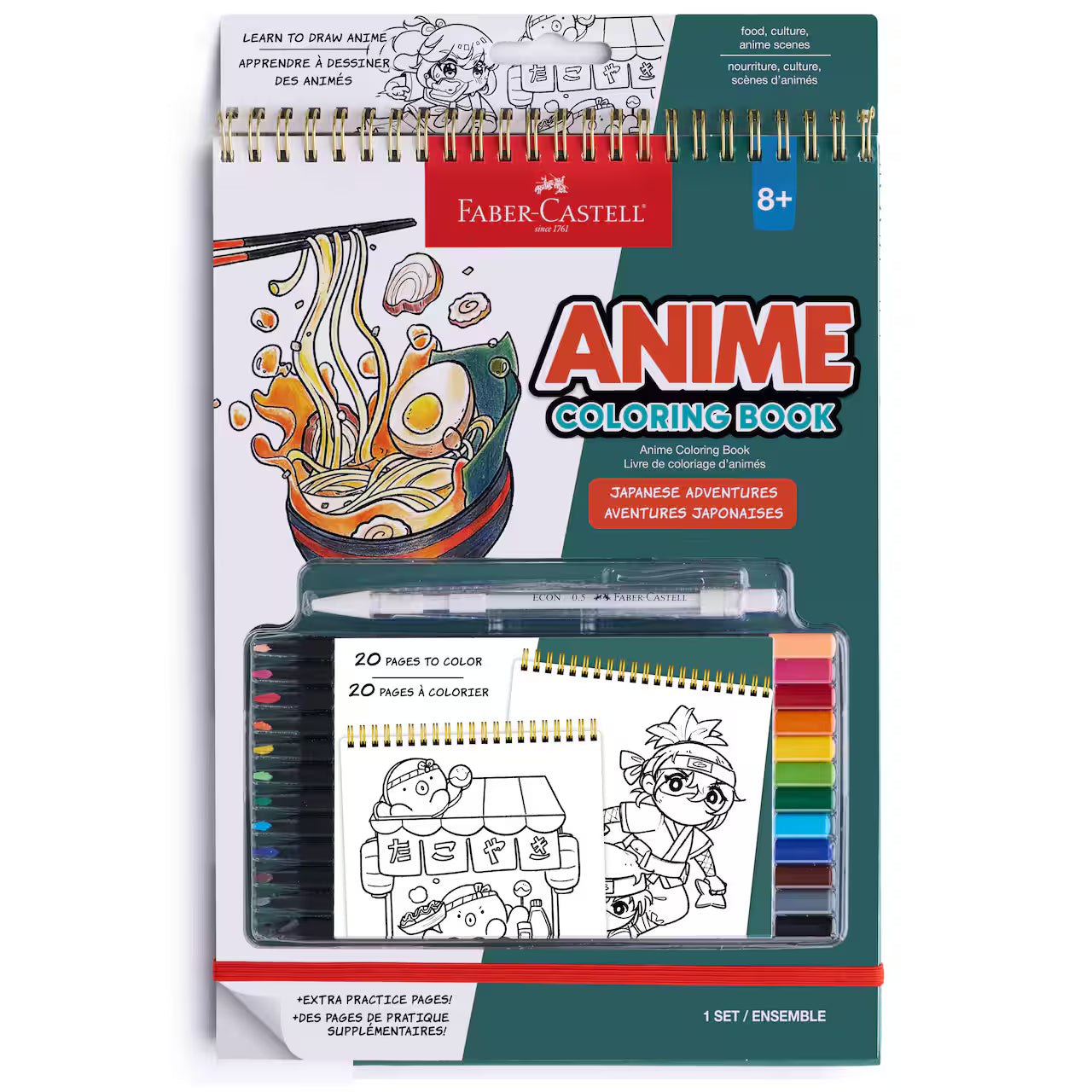 Anime Colouring Book: Japanese Adventures- Faber-Castell