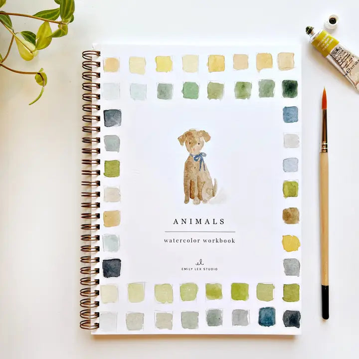 Animals Watercolor Workbook - Emily Lex Studio