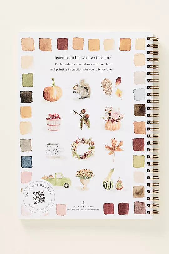 Autumn Watercolor Workbook - Emily Lex Studio