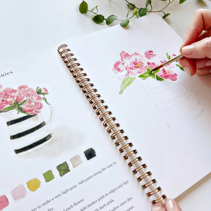 Bouquets Watercolor Workbook - Emily Lex Studio