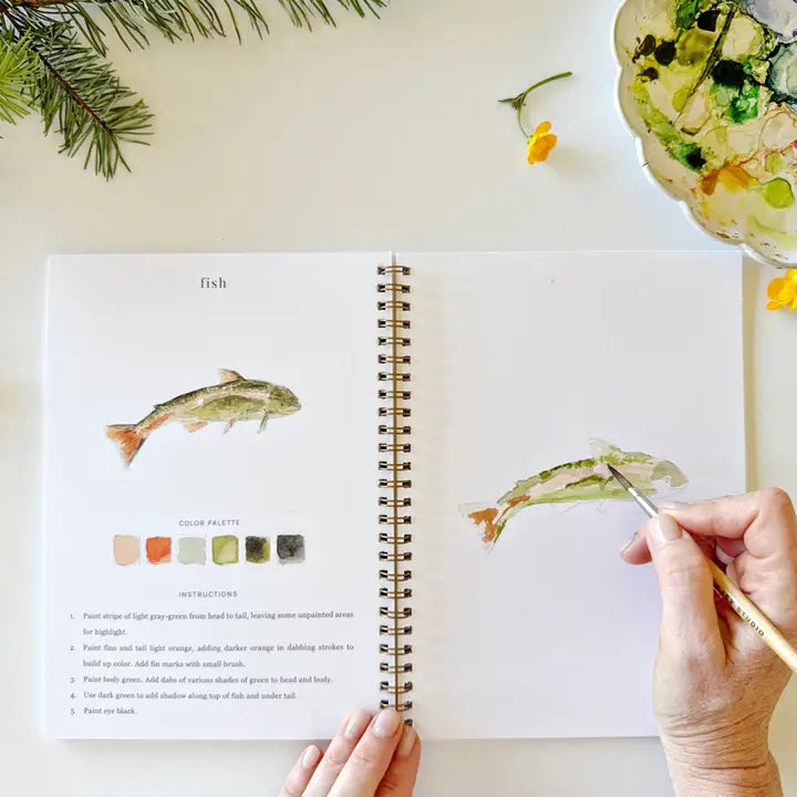 Camping Watercolor Workbook - Emily Lex Studio